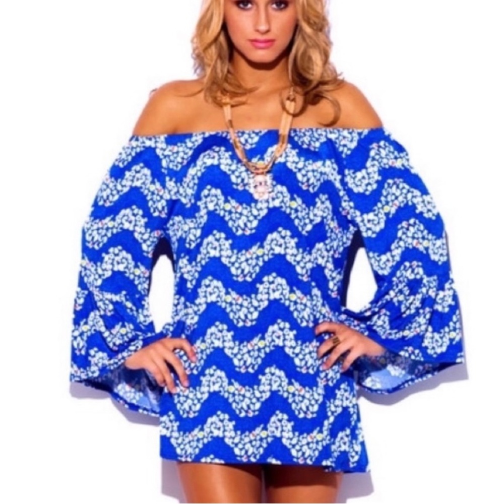 Off the shoulder mini dress/tunic